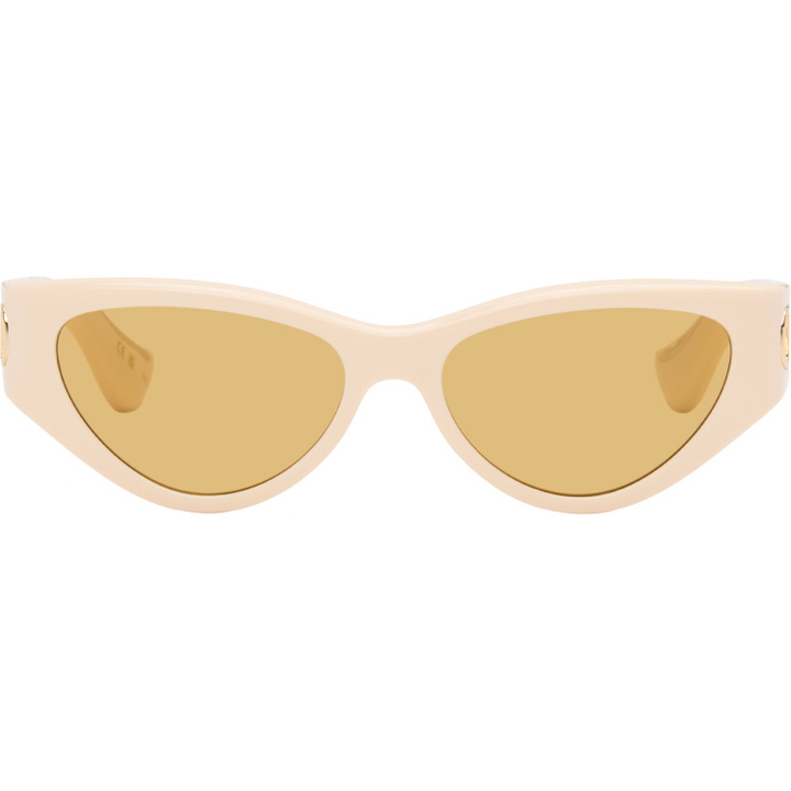 Photo: Valentino Beige Cat-Eye Acetate Sunglasses