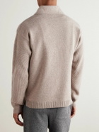 SEASE - Virgin Wool and Cashmere-Blend Half-Zip Sweater - Neutrals