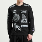 Champion Men's x Aries Sponsor Long Sleeve T-Shirt in Black