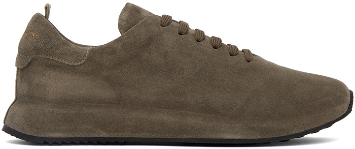 Photo: Officine Creative Brown Suede Race 017 Sneakers
