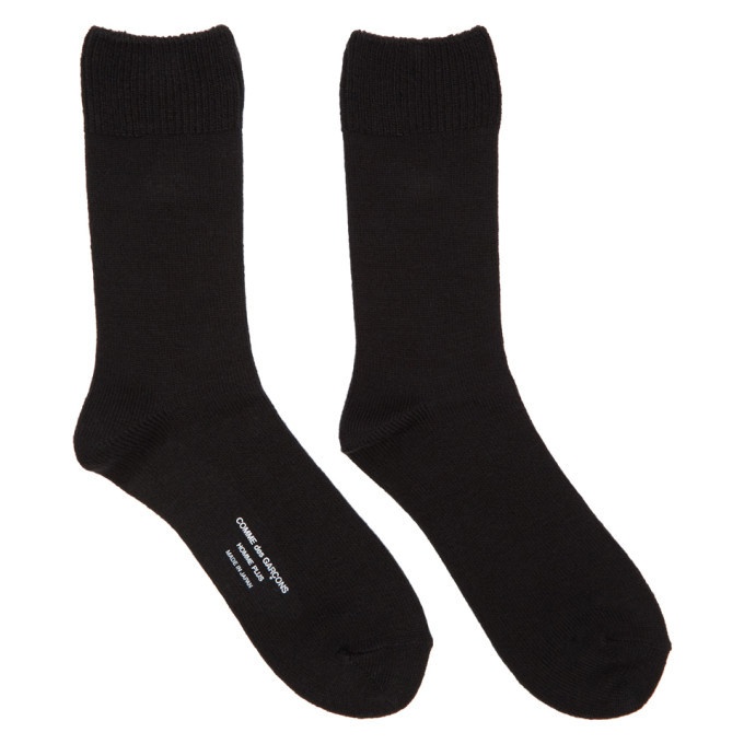 Photo: Comme des Garcons Homme Plus Black Jersey Socks