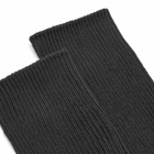 RoToTo Organic Daily Ribbed Crew Sock - 3 Pack in Black