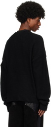 HELIOT EMIL Black Inviola Cashmere Crewneck
