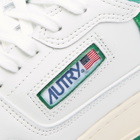 Autry Men's CLC Low Leather Sneakers in White/Green