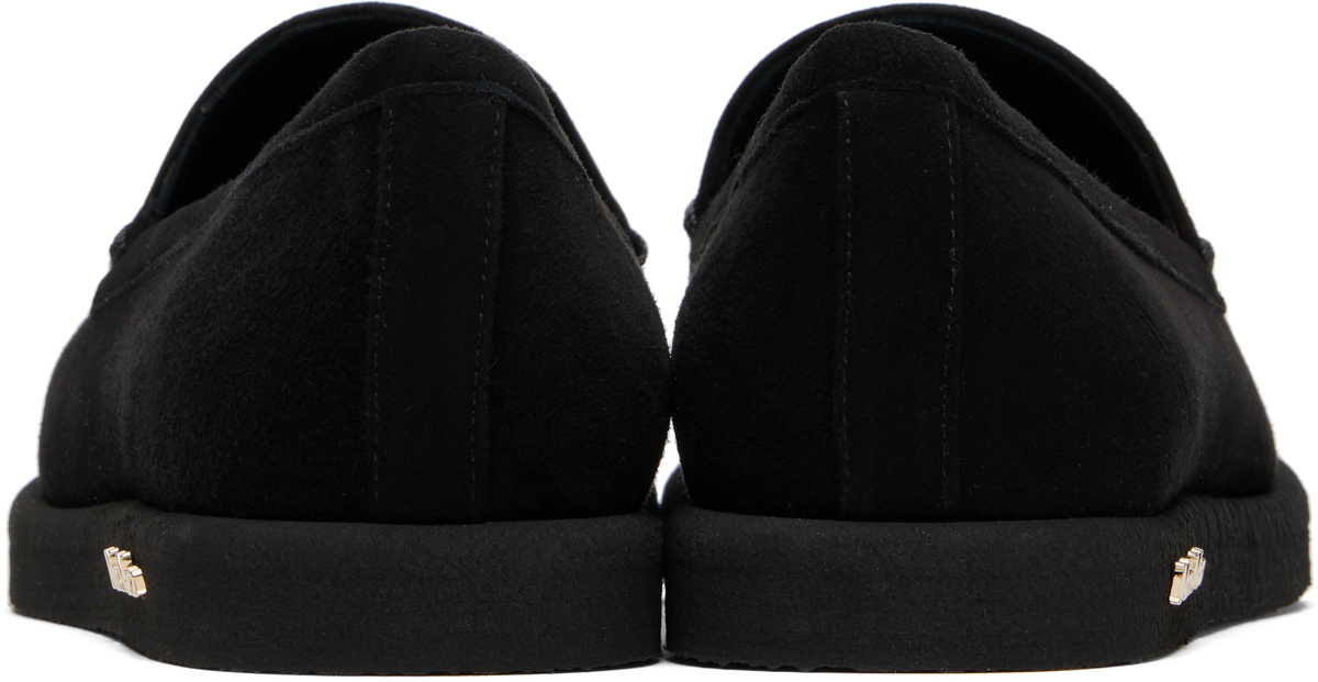 Max Mara Black Soft Moc Loafers