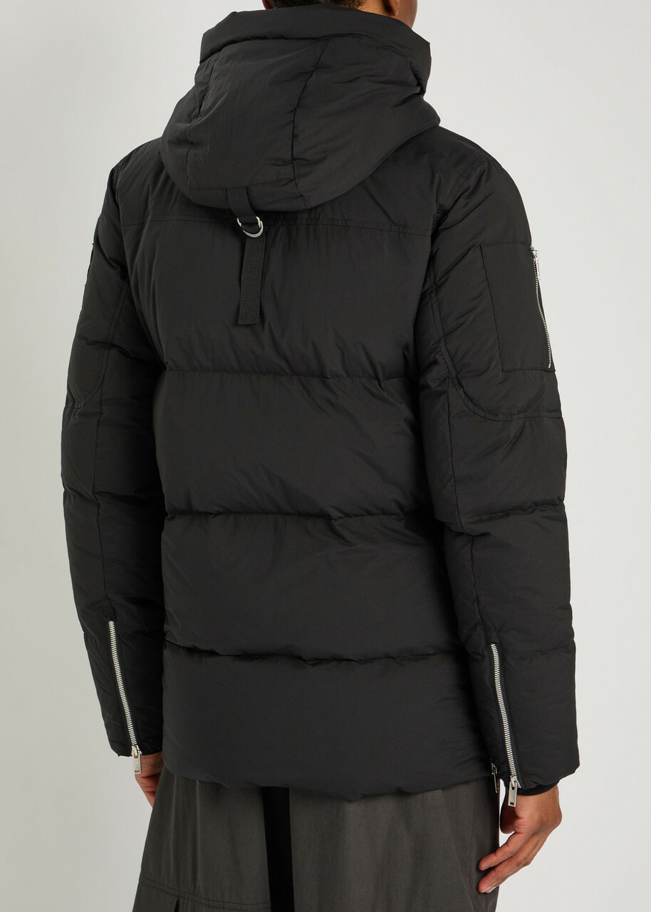 Moose Knuckles Everest 3Q Shell Puffer Coat Black