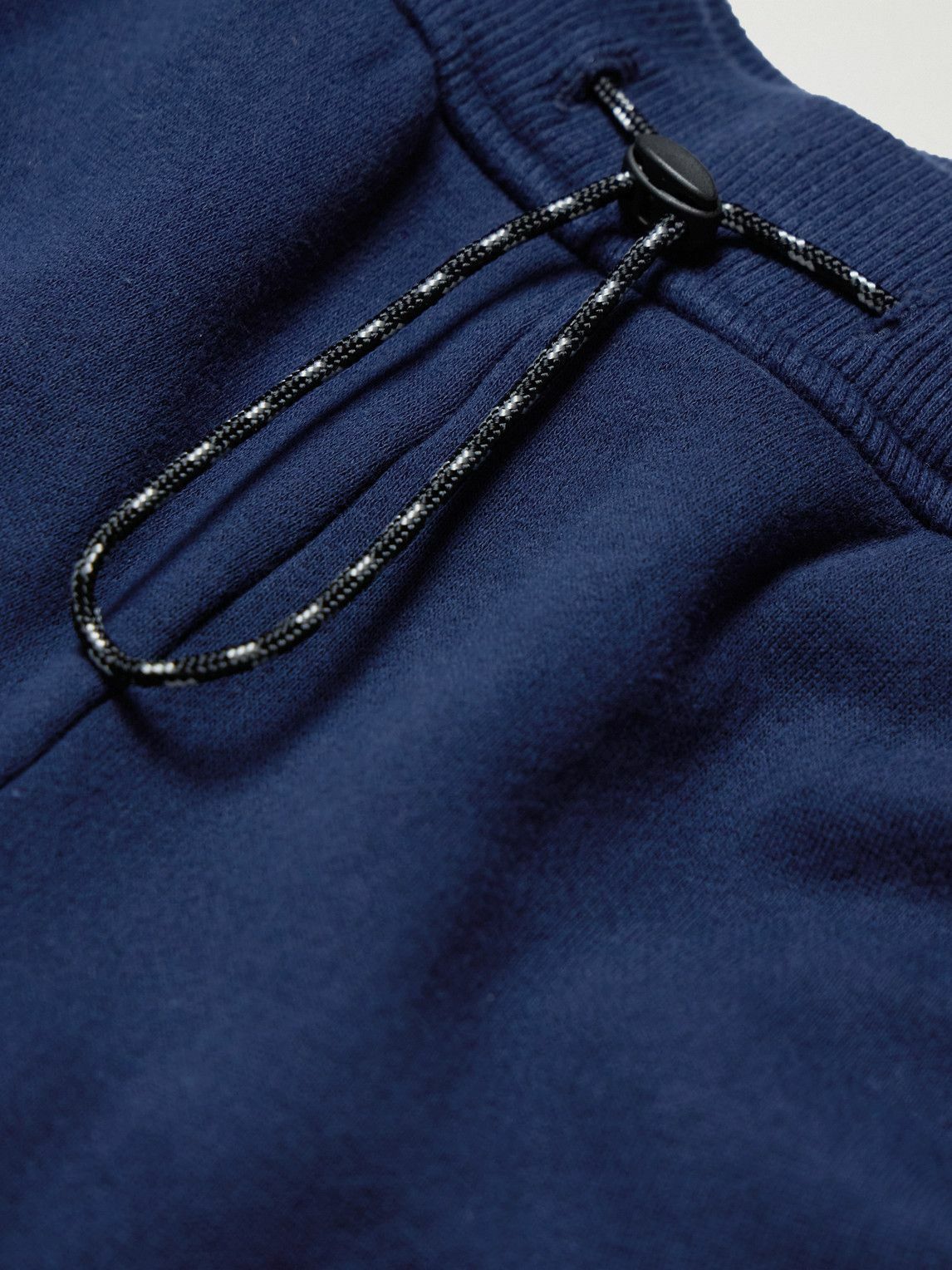 KAPITAL - Printed Cotton-Blend Jersey Sweatpants - Blue