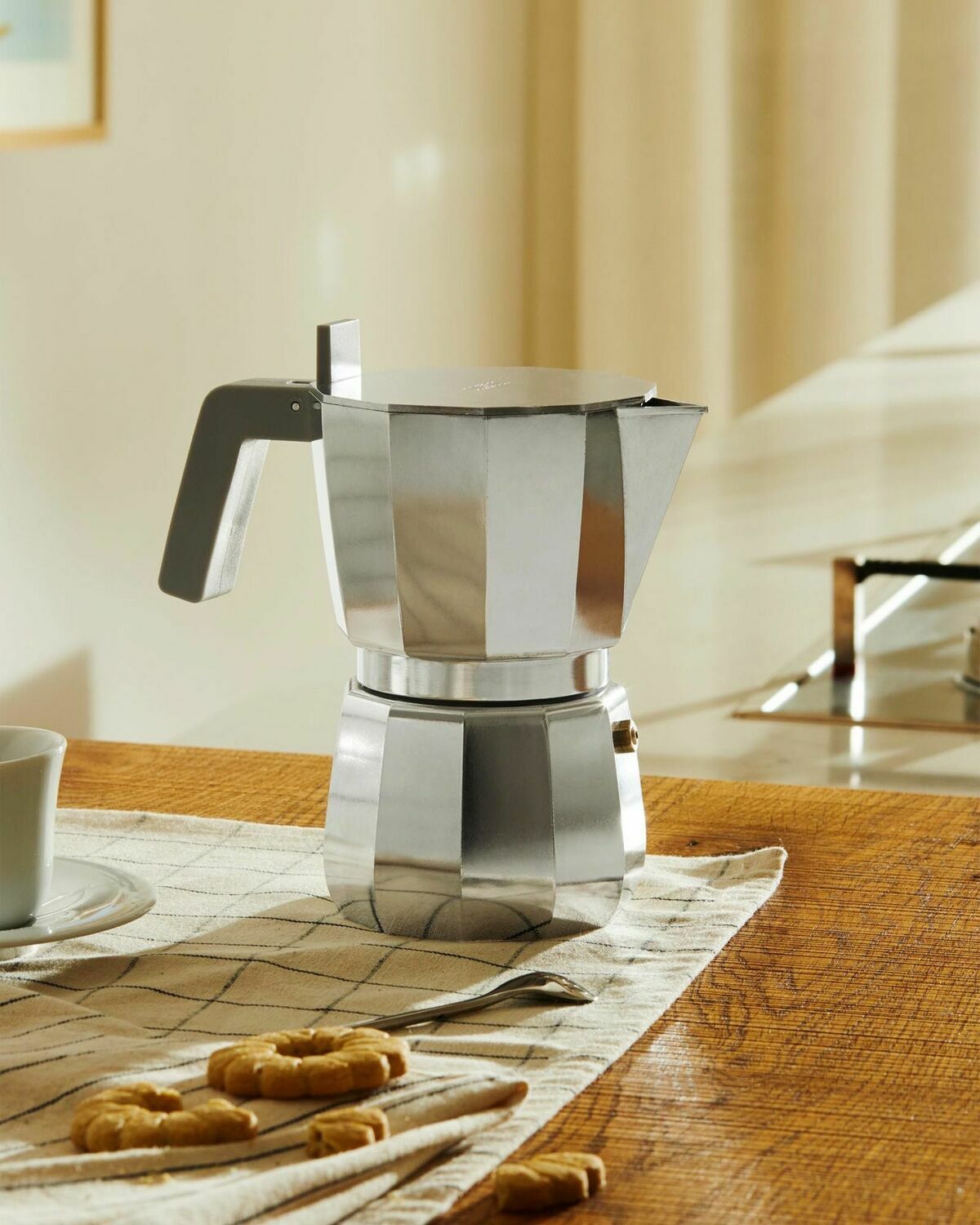 Alessi MOKA, ESPRESSOKAFFEEKANNE 3 T silver Mens Kitchen- & Tableware