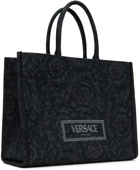 Versace Black Barocco Athena Large Tote