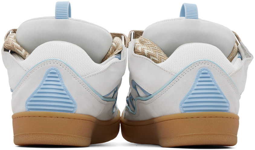 Lanvin SSENSE Exclusive Blue Curb Sneakers Lanvin