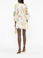 ZIMMERMANN - Floral Print Linen Mini Dress