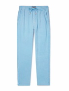 Vilebrequin - Pacha Straight-Leg Linen Drawstring Trousers - Blue