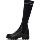Miu Miu Black Sock Logo Boots