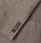 Canali - Checked Linen and Wool-Blend Blazer - Neutrals