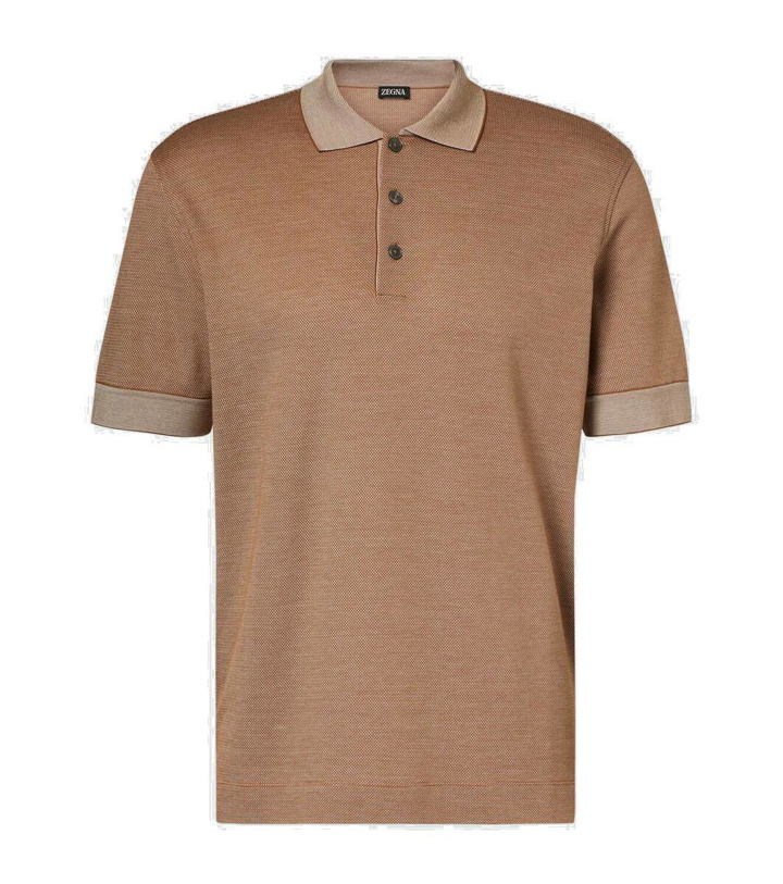 Photo: Zegna Cotton-blend polo shirt