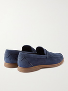 Brunello Cucinelli - Suede Penny Loafers - Blue