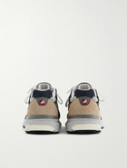 New Balance - Teddy Santis 990v3 Mesh and Suede Sneakers - Brown