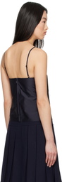 SHUSHU/TONG Navy Bow Tie Sling Top
