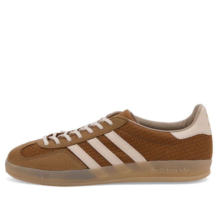 Photo: Adidas Gazelle Indoor in Brown Desert/White/Magic Beige