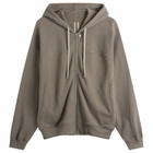 Rick Owens Men's Slouchy Zip Hoodie in Dust