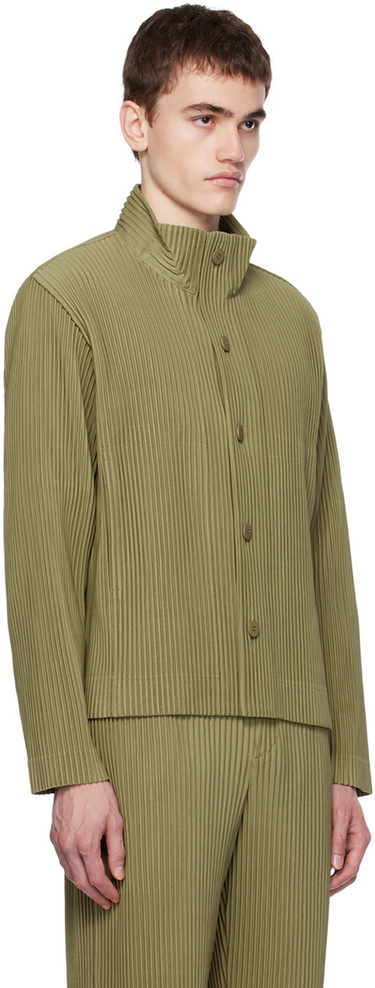 HOMME PLISSÉ ISSEY MIYAKE Khaki Tailored Pleats 1 Jacket Homme