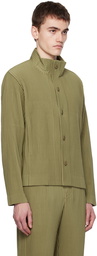 HOMME PLISSÉ ISSEY MIYAKE Khaki Tailored Pleats 1 Jacket