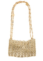 Rabanne 1969 Nano Embellished Metal Disc Shoulder bag - Gold - One Size