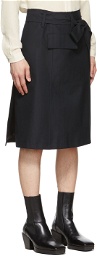 Sean Suen Black Belted Skirt
