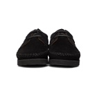Padmore and Barnes SSENSE Exclusive Black Suede Willow Derbys