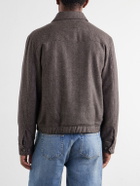 Officine Générale - Marlino Houndstooth Virgin Wool Overshirt - Brown