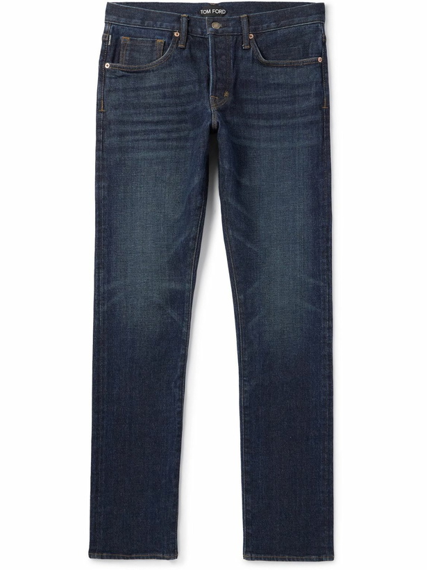 Photo: TOM FORD - Slim-Fit Selvedge Jeans - Blue