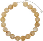 Paloma Wool Beige Corbetti Resin Beaded Necklace