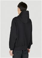 Stone Island Shadow Project - Compass Patch Hooded Sweatshirt in Black