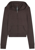 Vuori Halo Mini Hooded Stretch-jersey Sweatshirt Mauve