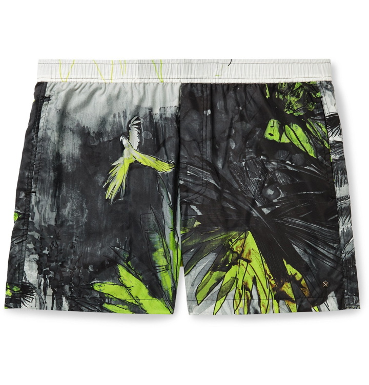 Photo: Valentino - Printed Swim Shorts - Black