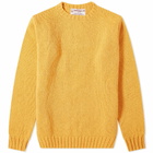 Inverallan Men's 15A Hand Framed Shetland Crew Knit in Achonite