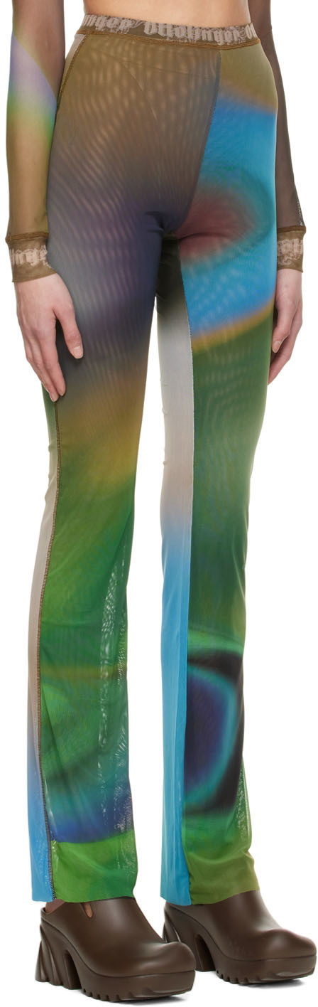 gradient-print cut-out leggings, Ottolinger