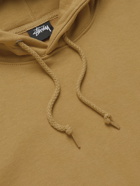 STÜSSY - Logo-Print Fleece-Back Cotton-Jersey Hoodie - Neutrals