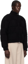 Guest in Residence Black & Blue Quilted Reversible Puffer Jacket
