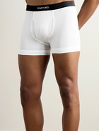 TOM FORD - Stretch-Cotton and Modal-Blend Boxer Briefs - White