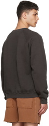 Les Tien Gray Cotton Sweatshirt