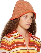 Eckhaus Latta Brown & Orange Field Bucket Hat