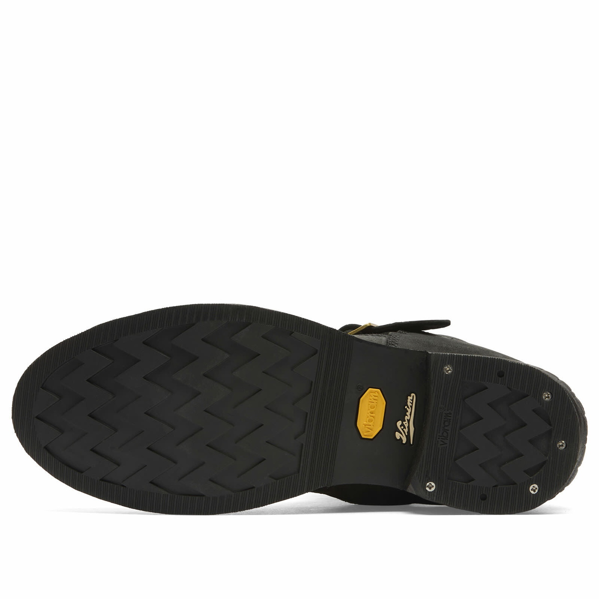 Visvim Men's Folk Buckle Ankle Boot in Black