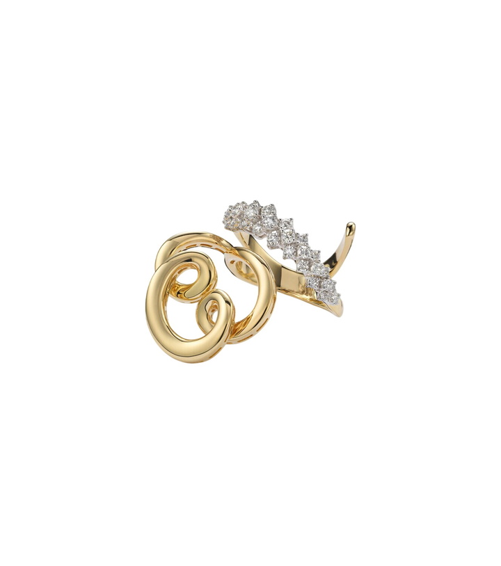 Photo: Yeprem 18kt gold (750/1000) ring with diamonds