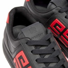 Givenchy Men's G4 Low Top Sneakers in Black/Red