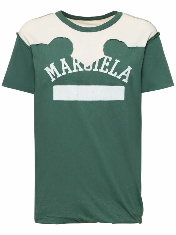 Photo: MAISON MARGIELA - Printed Logo Jersey T-shirt