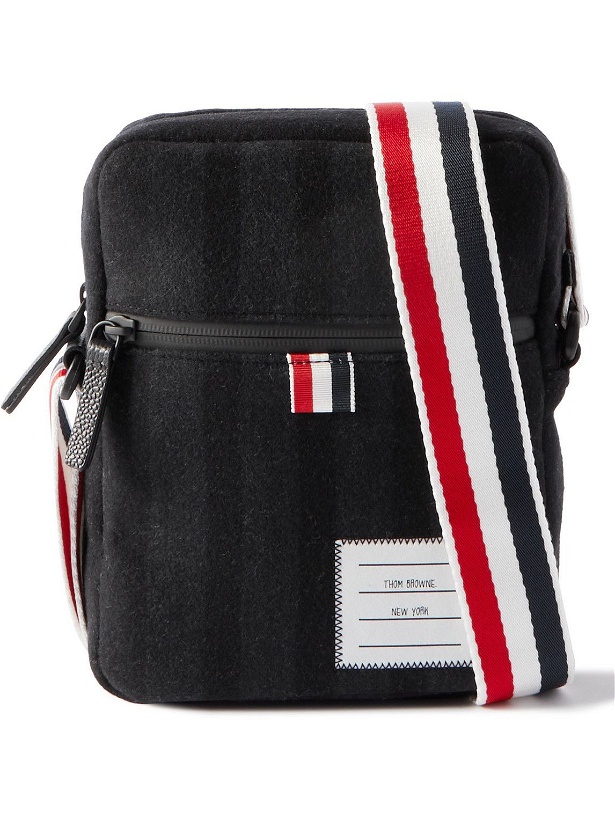Photo: Thom Browne - Melton Wool and Cashmere-Blend Messenger Bag