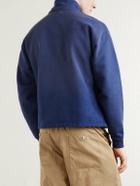Aimé Leon Dore - Logo-Embroidered Cotton-Jersey Half-Zip Sweatshirt - Blue