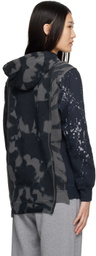 NEEDLES Black 5 Cuts Hoodie