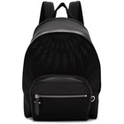 Neil Barrett Black Fair Isle Thunderbolt Classic Backpack